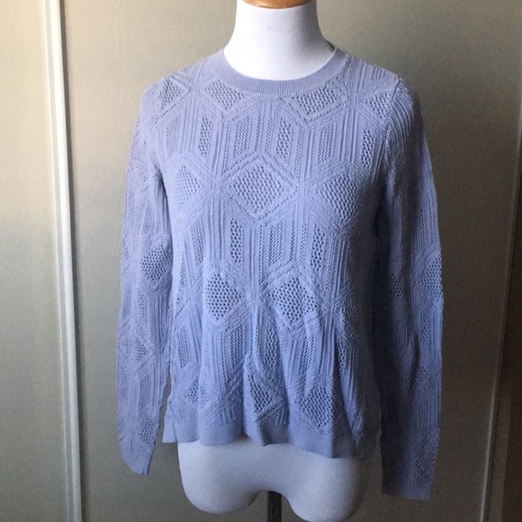 Loft Lilac Geometric Sweater in Size XS - Picture 1 of 5